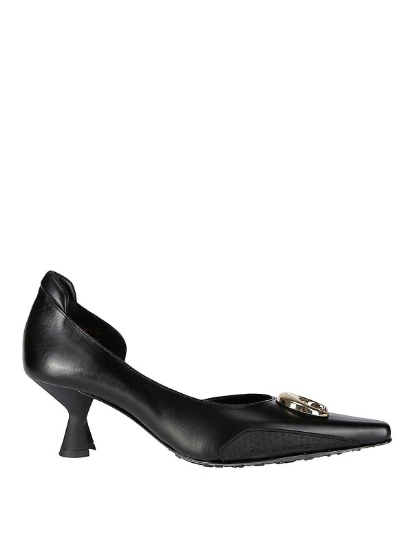 MARINE SERRE: court shoes - Black brief-on shoe