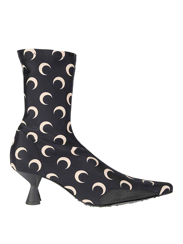 MARINE SERRE: ブーティー - アンクルブーツ - ベージュ