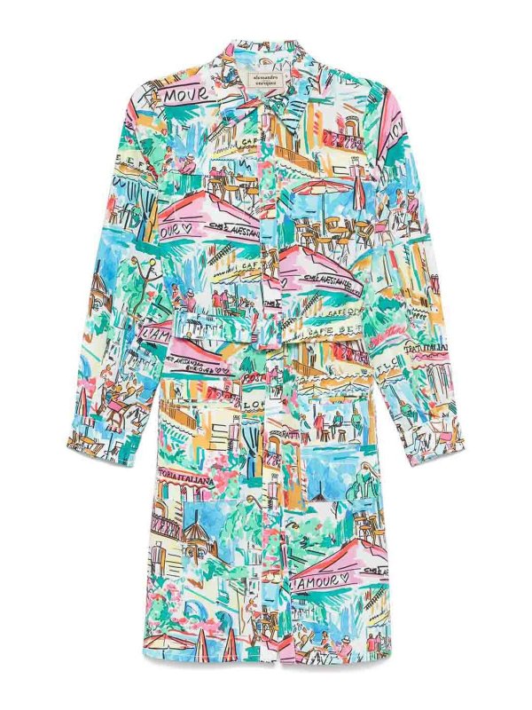 ALESSANDRO ENRIQUEZ: abiti corti - Abito multicolore