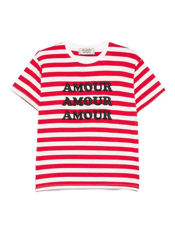 ALESSANDRO ENRIQUEZ: T-shirts - T-Shirt - Rouge Brun