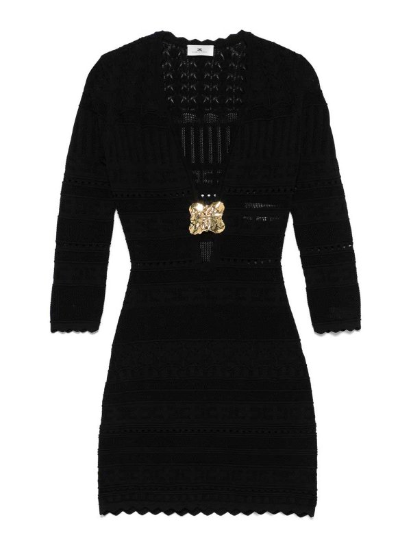ELISABETTA FRANCHI: ショートドレス - ショートドレス - 黒