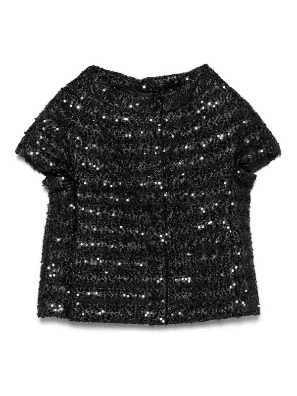 HERNO: blazers - Sequinned Puffer Jacket