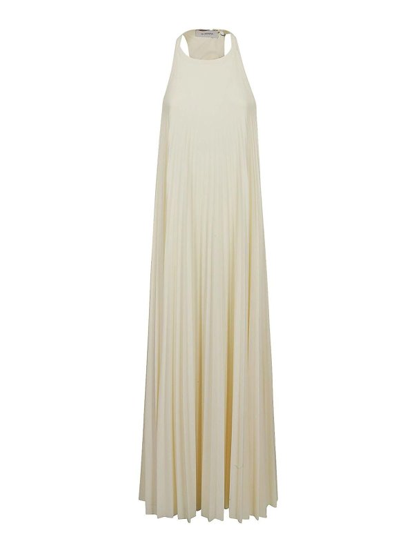 SPORTMAX: Maxikleider - Maxikleid - Weiß