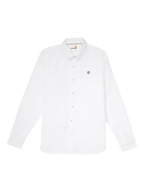 TIMBERLAND: shirts - White River Linen Slim Fit Shirt