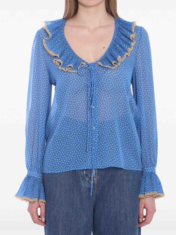 VALENTINO GARAVANI: Blusas online - Blusa - Azul
