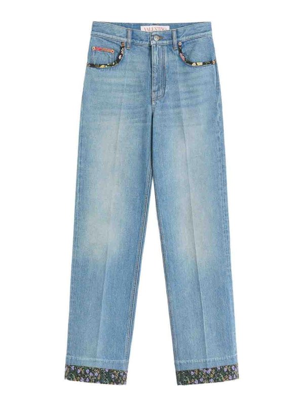 VALENTINO GARAVANI: Bootcut - Bootcut Jeans - Denim