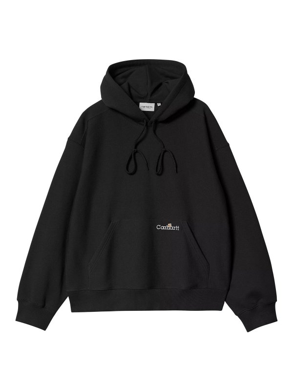 CARHARTT: Sweatshirts & Sweaters - Hooded Label Script Sweat