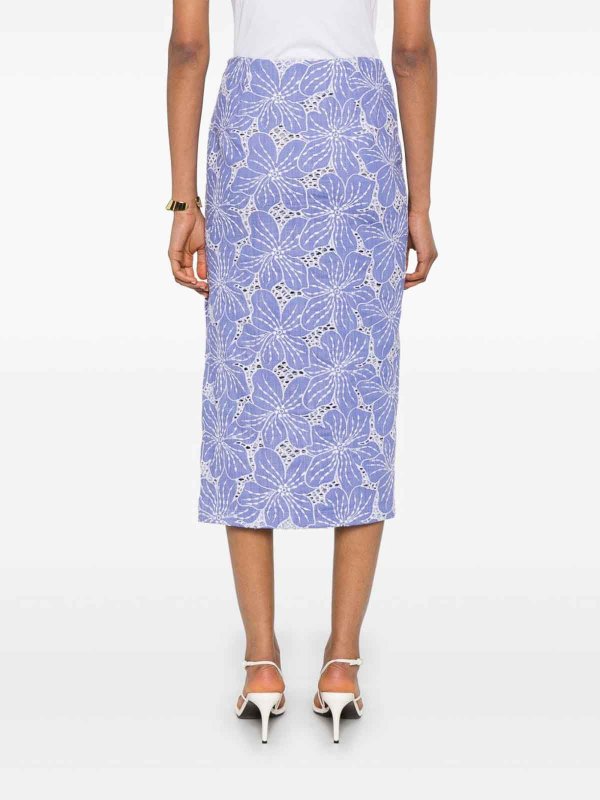 Jupe Midi - Bleu shop online: GENNY