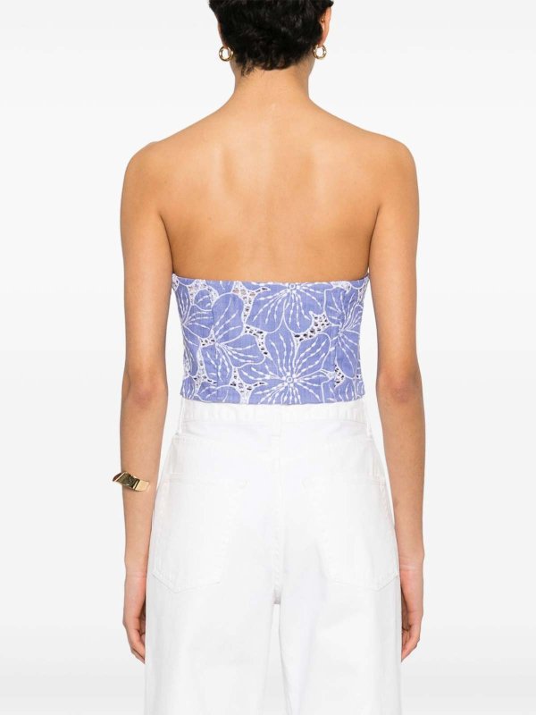 トップ/タンクトップ - ブルー shop online: GENNY