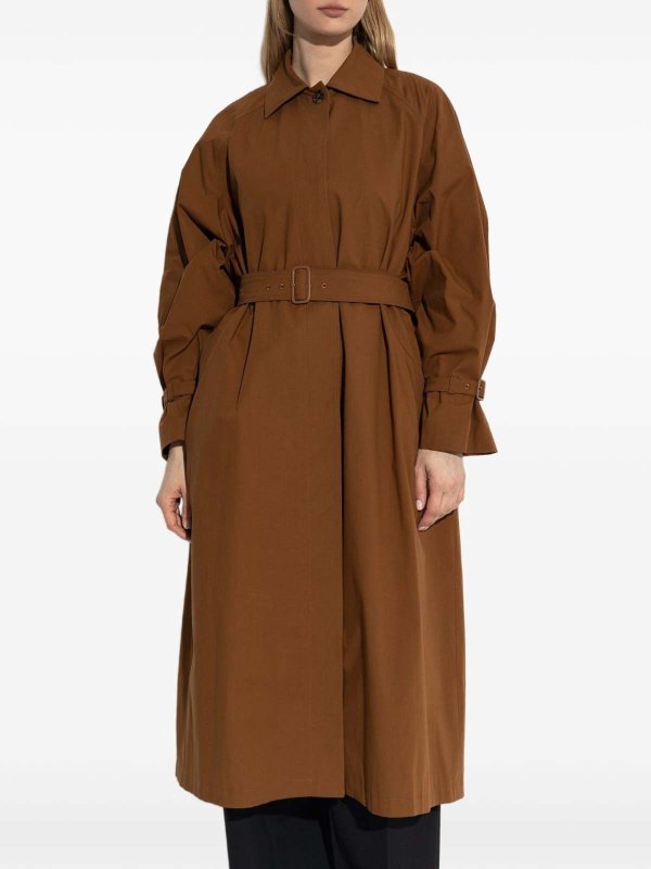 The Best Shops Max Mara: Knielange Kleider - Knielanges Kleid - Braun