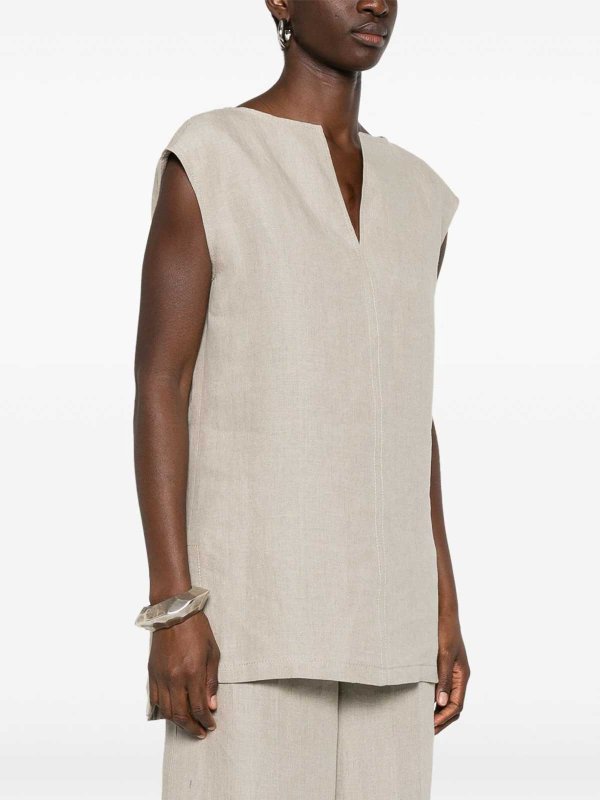 The Best Shops Max Mara: Tops und Tank Tops - Top - Beige