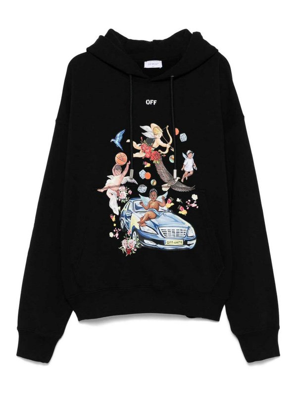 OFF-WHITE: スウェット＆セーター - スウェットシャツ/セーター - 黒