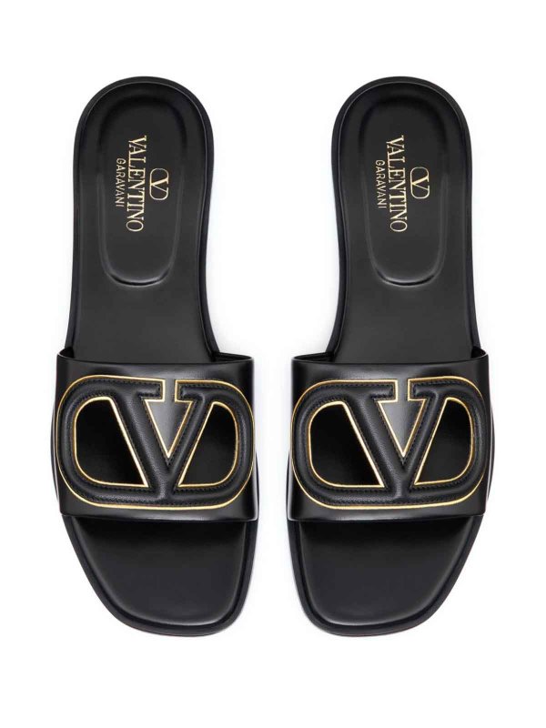 The Best Shops VALENTINO GARAVANI: ビーチサンダル - ビーチサンダル - 黒