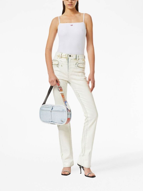 DIESEL: Tops y camisetas sin mangas online - Top - Blanco