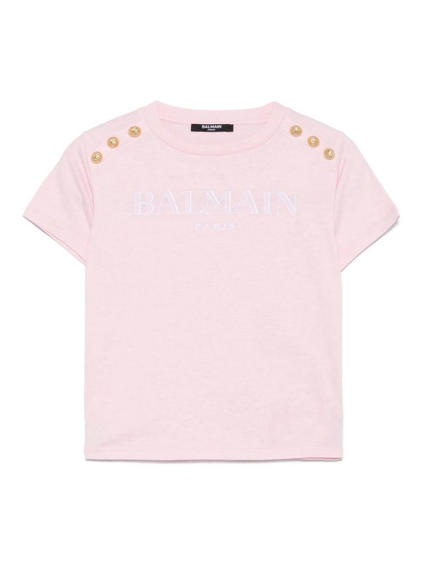 Balmain: Tシャツ - Tシャツ - ピンク