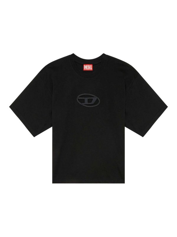 DIESEL: Camisetas - Camiseta - Negro