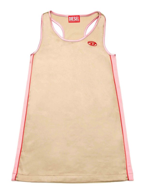 DIESEL: ニーレングスドレス - 膝丈ドレス - ベージュ