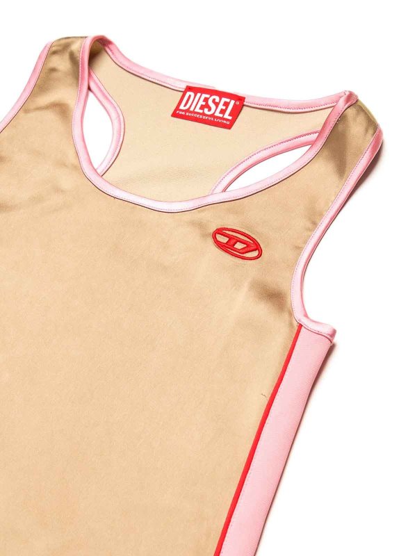 DIESEL: ニーレングスドレス online - 膝丈ドレス - ベージュ