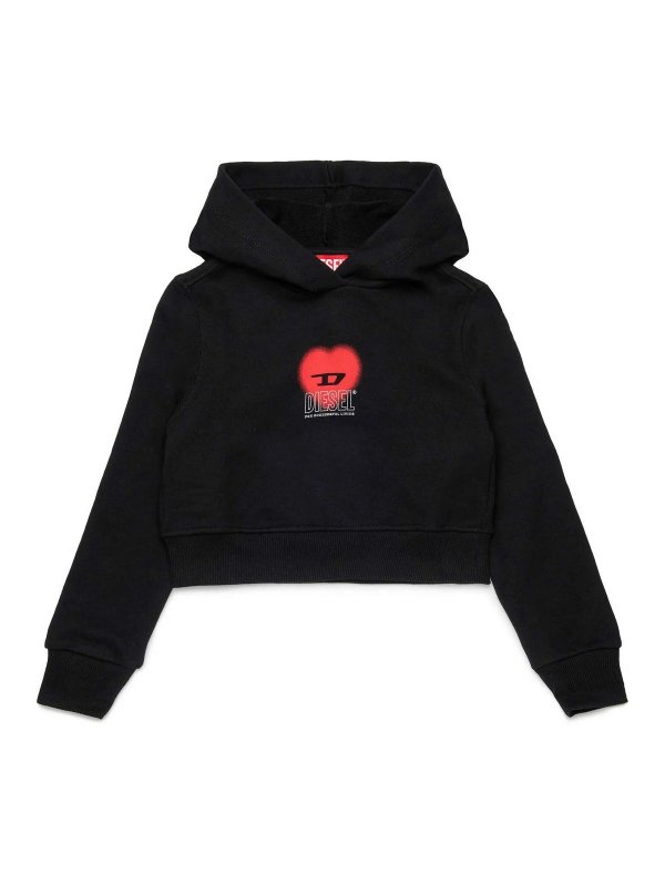 DIESEL: Sweatshirts und Pullover - Sweatshirt - Schwarz