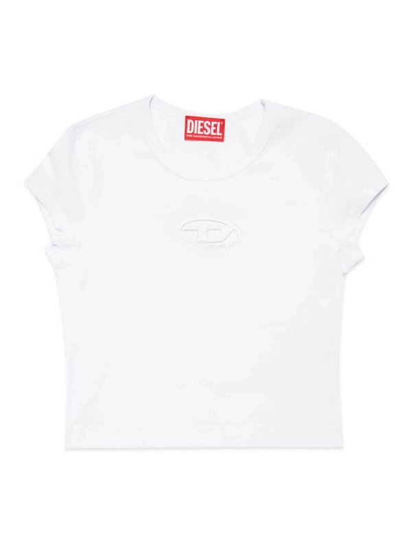 DIESEL: Strickpullover mit Rundhalsausschnitt - Rundhalspullover - Schwarz