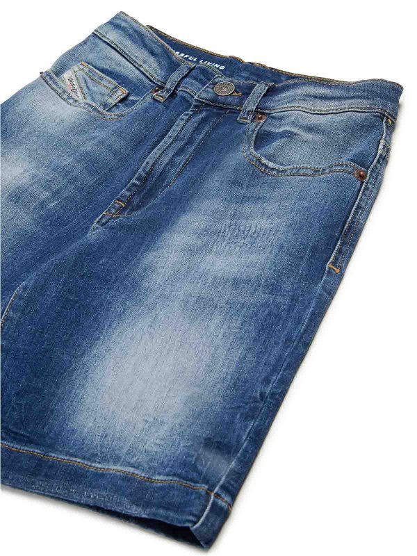 The Best Shops DIESEL: トラウザーショーツ - ショートパンツ - ミディアムウォッシュ