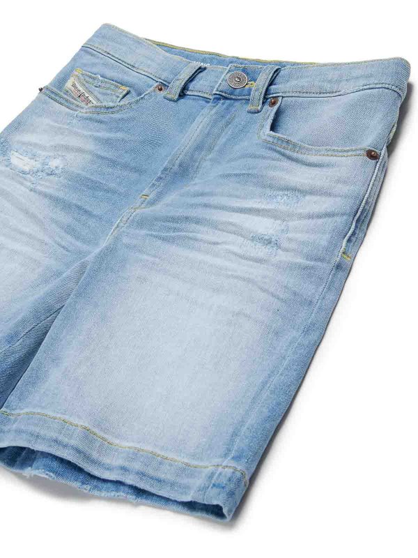 The Best Shops DIESEL: トラウザーショーツ - ショートパンツ - ミディアムウォッシュ