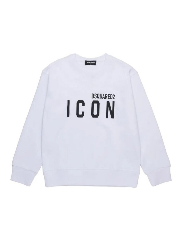 DSQUARED2: Sweatshirts & Pulls - Sweat-Shirts - Blanc