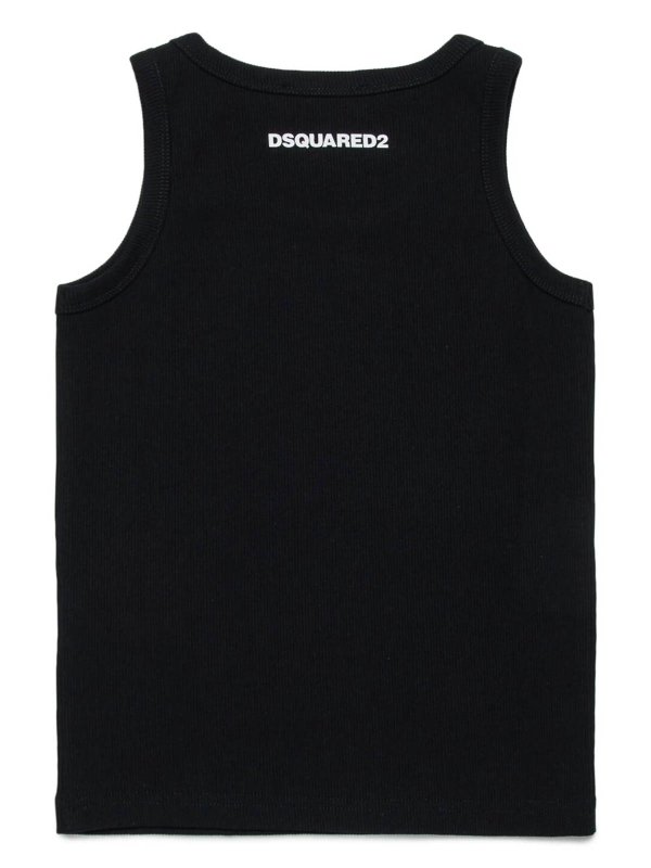 Tシャツ - 黒 shop online: DSQUARED2