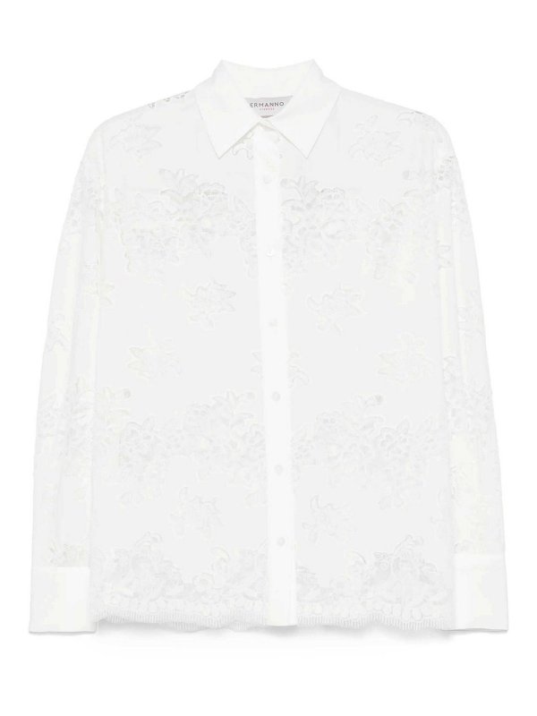 ERMANNO FIRENZE: シャツ - シャツ - クリーム