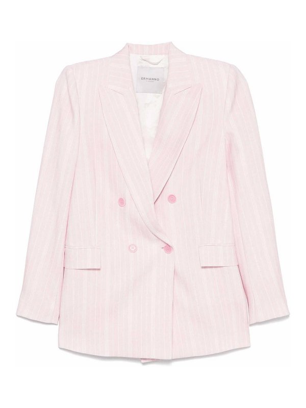 ERMANNO FIRENZE: Vestes de costume - Blazer - Rose Clair