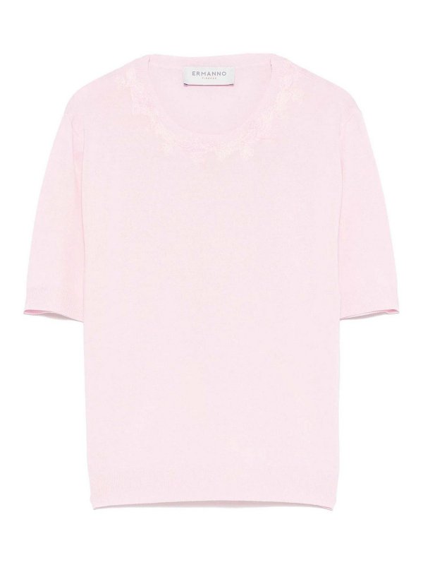ERMANNO FIRENZE: ボートネック - ボートネック - ライトピンク
