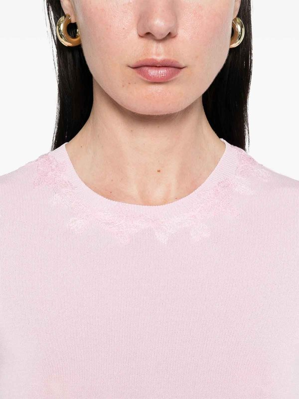 ボートネック - ライトピンク shop online: ERMANNO FIRENZE