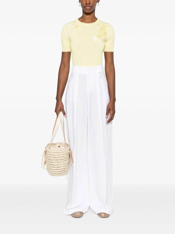 The Best Shops ERMANNO FIRENZE: カジュアルトラウザー - カジュアルパンツ - 白