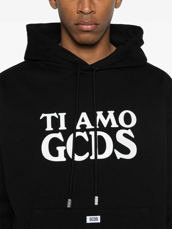 スウェットシャツ/セーター - 黒 shop online: GCDS