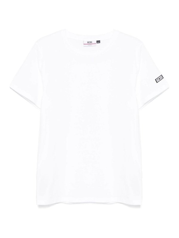 GCDS: T-shirts - T-Shirt - Beige
