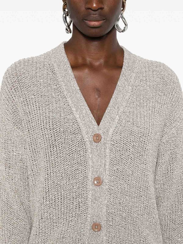 HERNO: Cárdigans online - Cárdigan - Marrón Topo