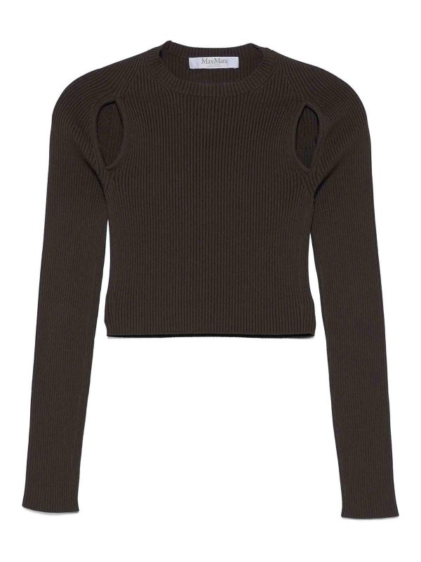 Max Mara: クルーネック - クルーネック - 白