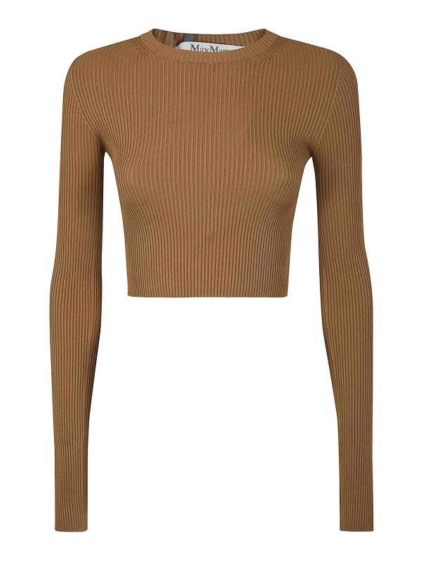 Max Mara: クルーネック - クルーネック - 白