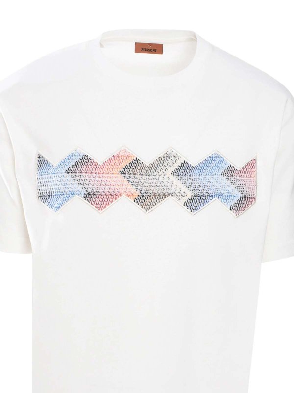 Tシャツ・カットソー MISSONI Men T-shirt White US25SL0LBJ00NN S01G7 MISSONI: T-shirt men - White | Missoni t-shirt