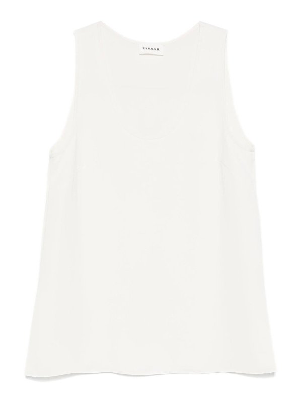 P.A.R.O.S.H.: Tops und Tank Tops - Top - Weiß