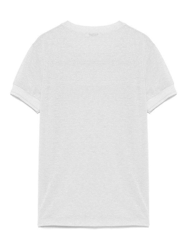 PATRIZIA PEPE: Strickpullover mit Rundhalsausschnitt online - Rundhalspullover - Weiß