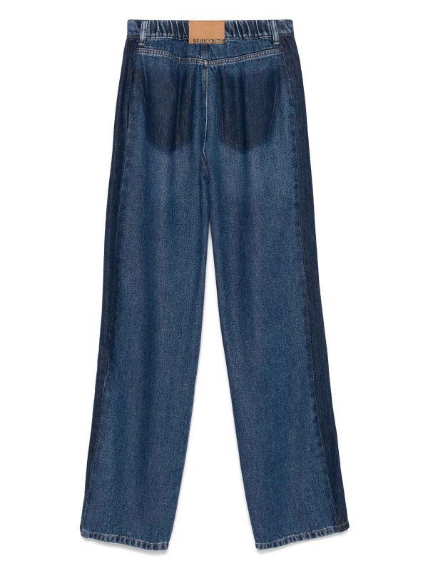 Semicouture: カジュアルトラウザー online - カジュアルパンツ - ダークウォッシュ