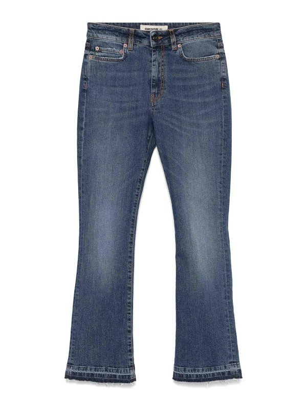 Semicouture: カジュアルトラウザー - カジュアルパンツ - ミディアムウォッシュ