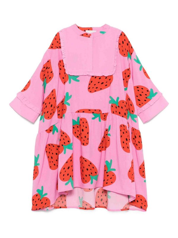 Stella McCartney Kids: Knielange Kleider - Knielanges Kleid - Rosa