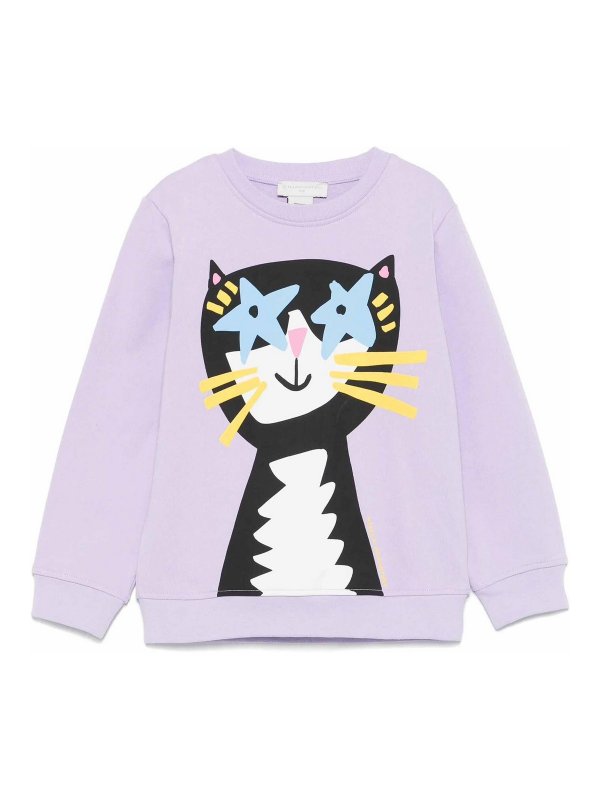 Stella McCartney Kids: Sudaderas y suéteres - Sudadera - Púrpura Claro