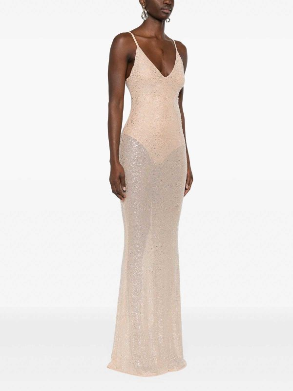 Knielanges Kleid - Silber shop online: TWENTY FOURHAITCH