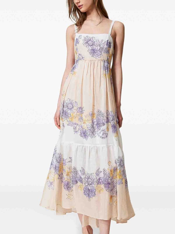 TWINSET: ニーレングスドレス online - 膝丈ドレス - イエロー