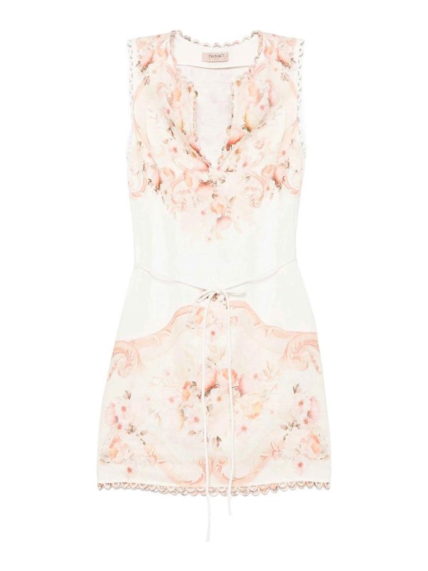 TWINSET: ニーレングスドレス - 膝丈ドレス - ライトレッド