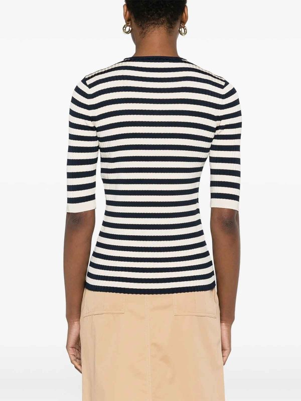 TWINSET: Suéteres con cuello pico online - Suéter Cuello Redondo - Azul