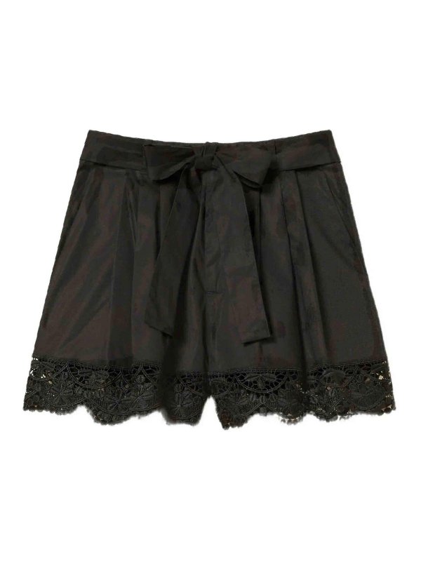 TWINSET: トラウザーショーツ - ショートパンツ - 黒